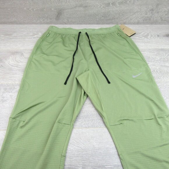 Nike Phenom Knit Running Gym Pants Men's Size Large Green NEW - Picture 3 of 13
